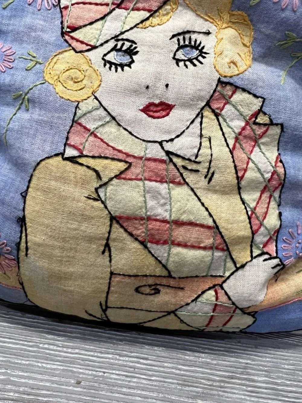 Handmade vintage throw